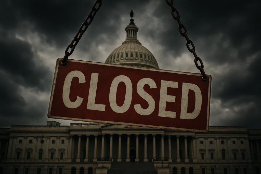 “U.S. Government Shutdown Wreaks Havoc: Military Bases, Ports, FBI Paralyzed as Only Airports Stay Open”