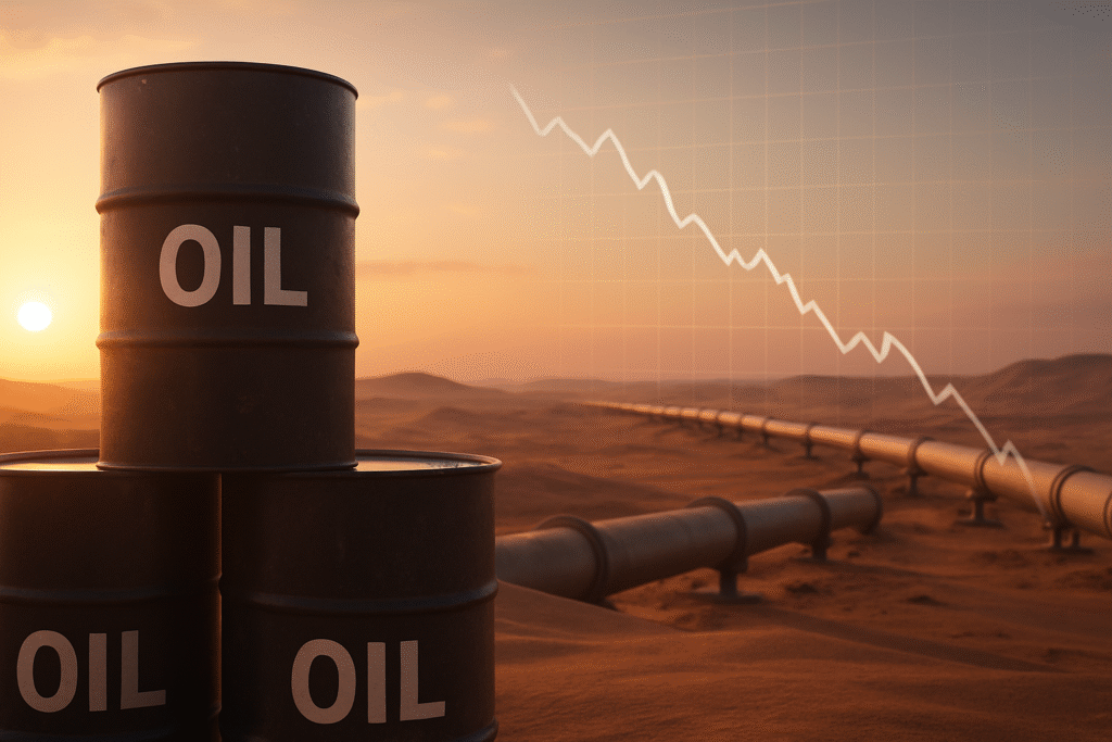 Oil Prices Slip Sharply as Gaza Ceasefire Eases Global Risk Premium What It Means for Energy Markets